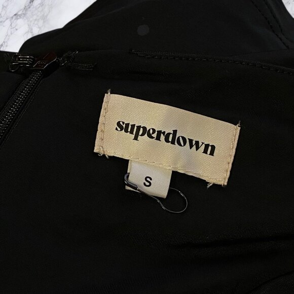 Superdown Davey Strappy Back Dress Black - Picture 8 of 10